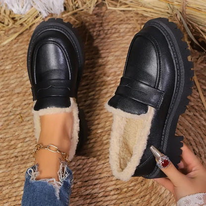 Keller Sherpa-fodrad Plattformloafers