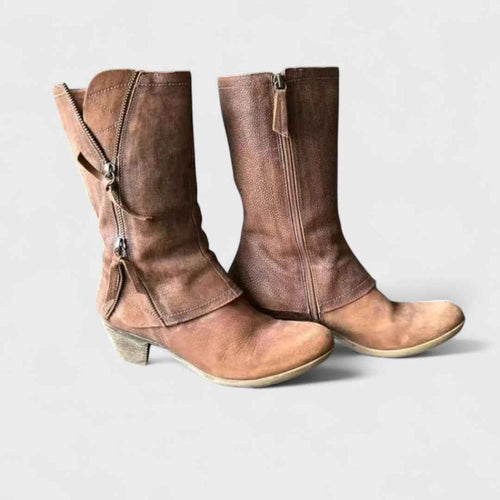 Vintage Ankle - Vintage Eleganta Knöckelhöga Skor för Trendig Look