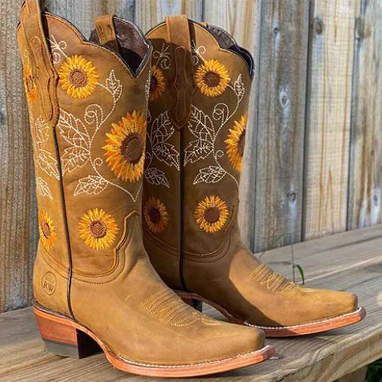 Marigold - Booties i Boho-Chic Stil för Dam