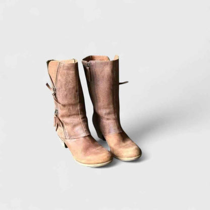 Vintage Ankle - Vintage Eleganta Knöckelhöga Skor för Trendig Look