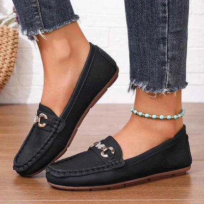 Frida - Klassiska Loafers för Dam