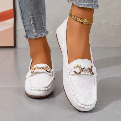 Frida - Klassiska Loafers för Dam