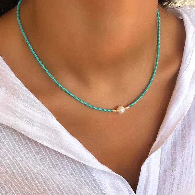 Nora - pärlprydd choker