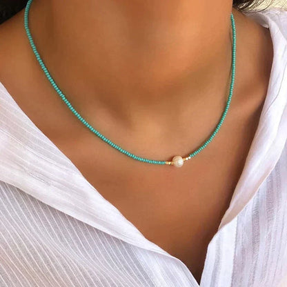 Nora - pärlprydd choker