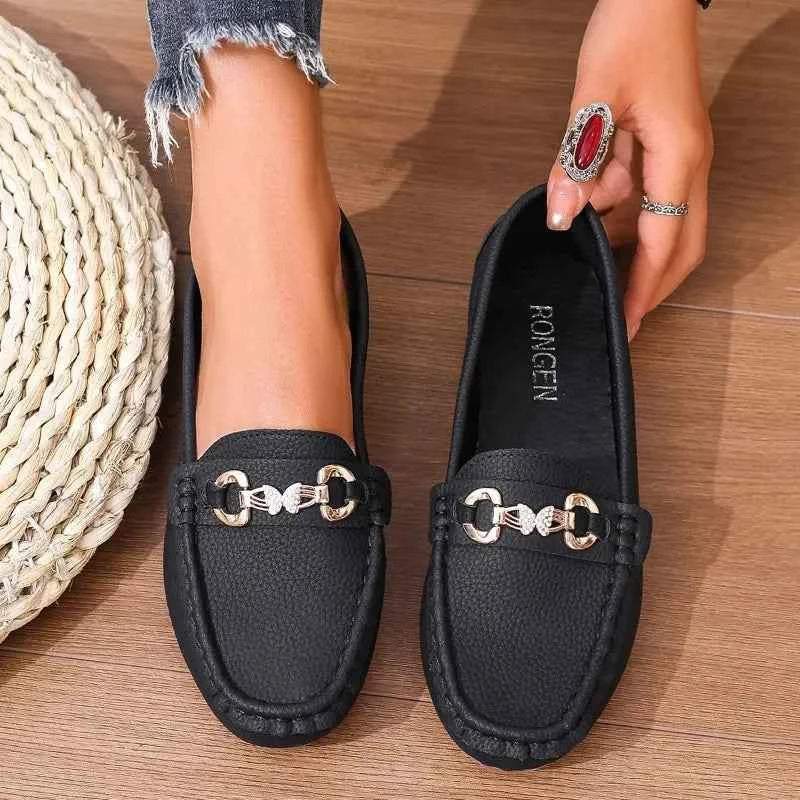 Frida - Klassiska Loafers för Dam
