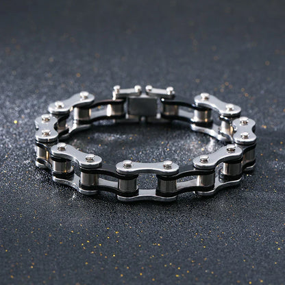 Motoclyde armband i rostfritt stål
