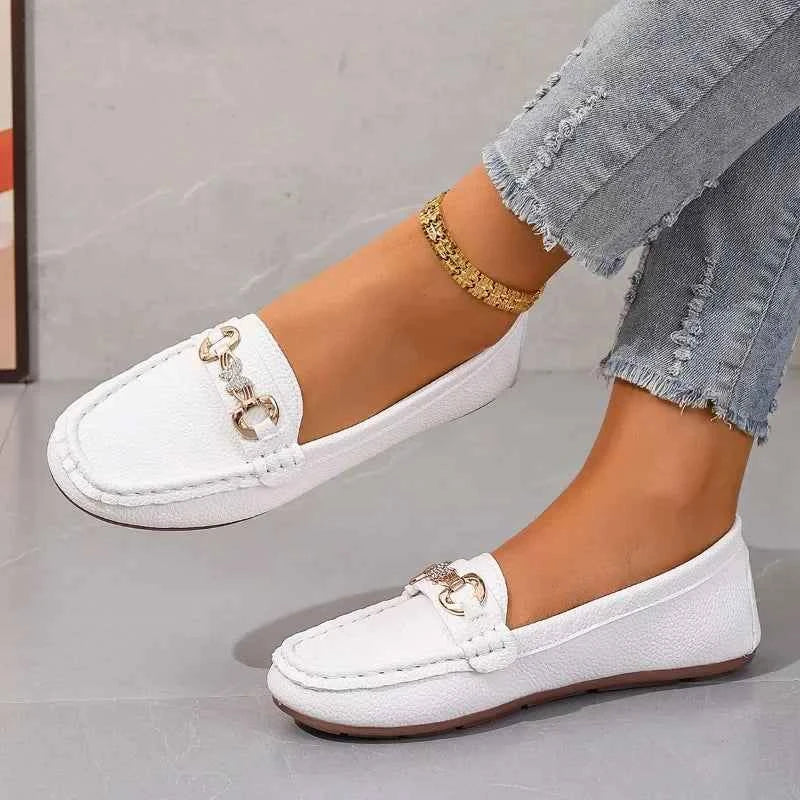 Frida - Klassiska Loafers för Dam