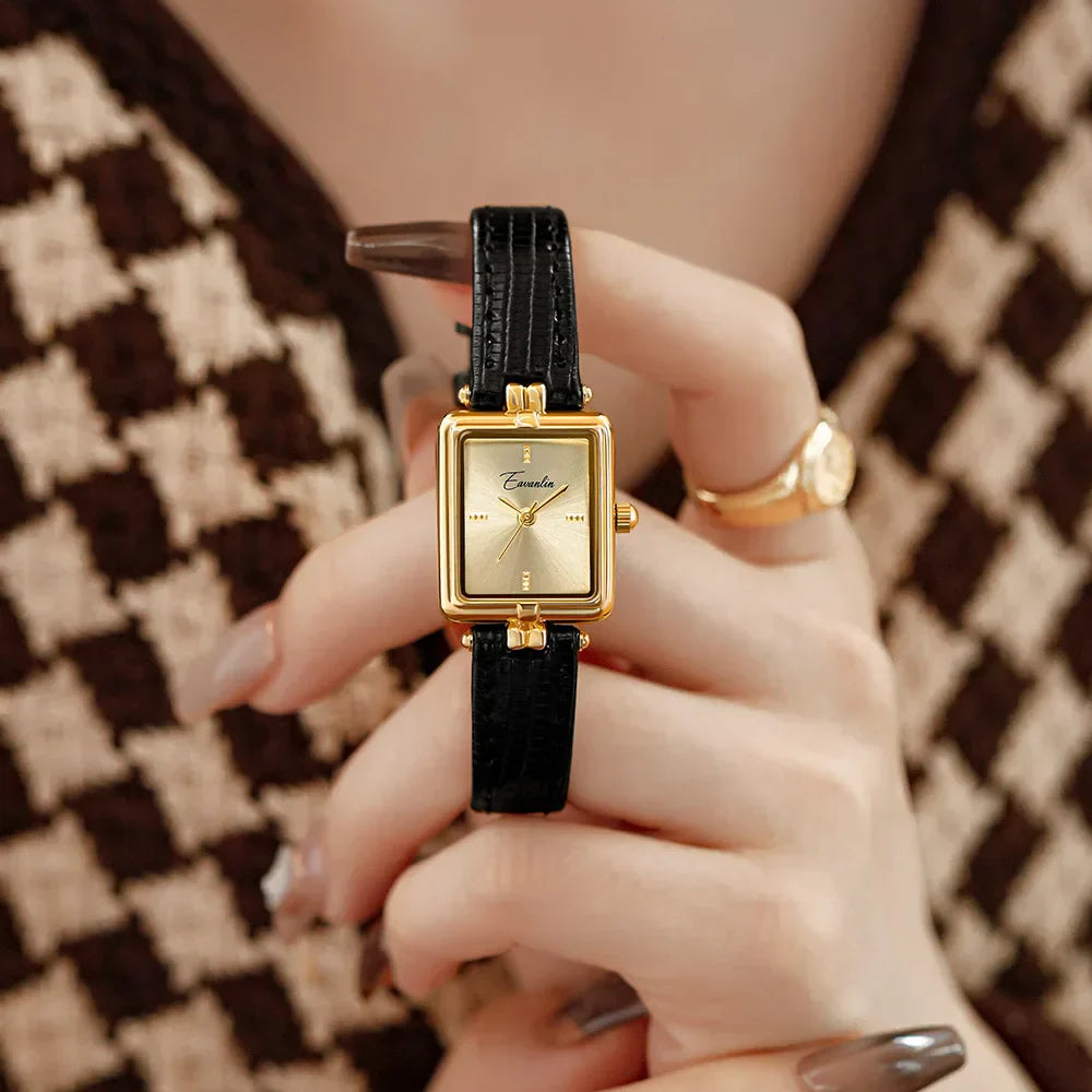 Gyllene timmen retro kvartsur