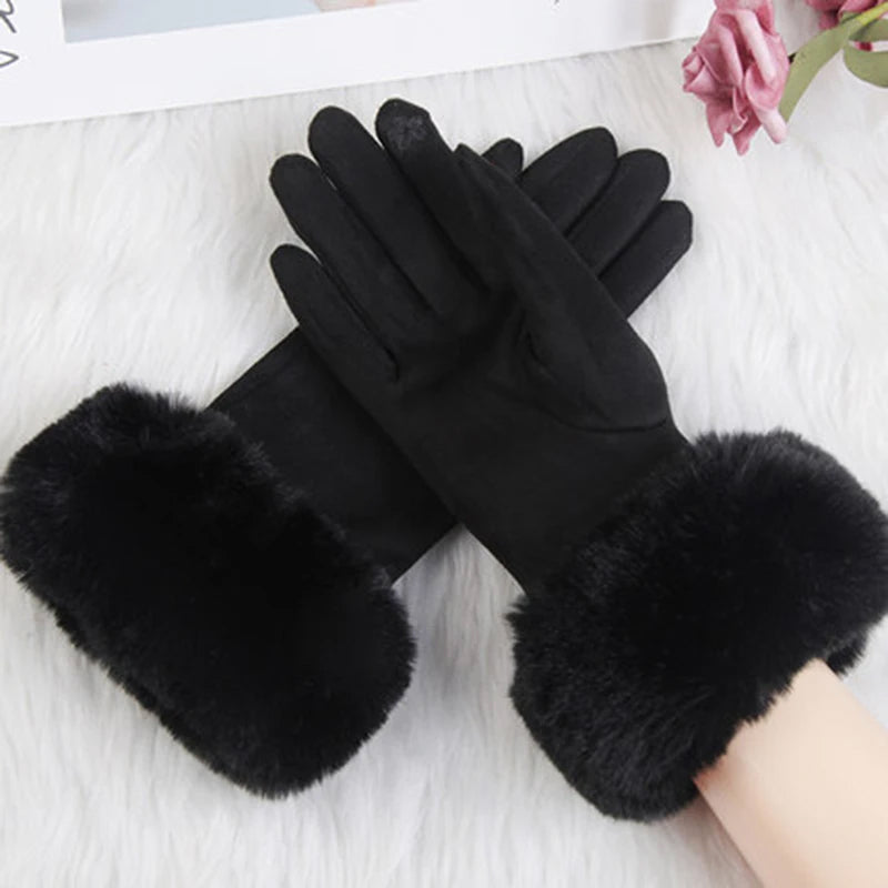 VeluLuxe Fuskpälsvantar