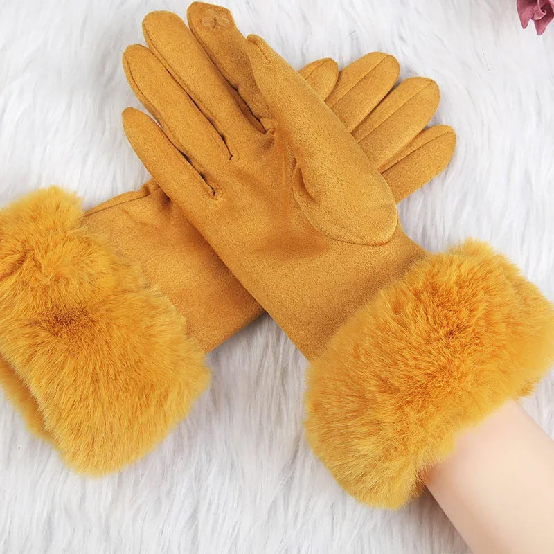 VeluLuxe Fuskpälsvantar
