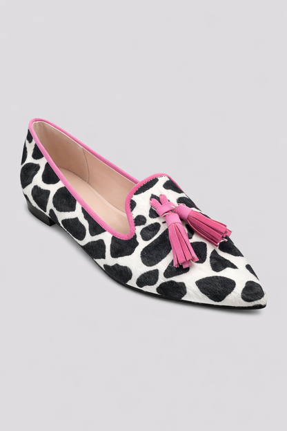 Filippa - Stilfulla Loafers med Leopardmönster för Dam