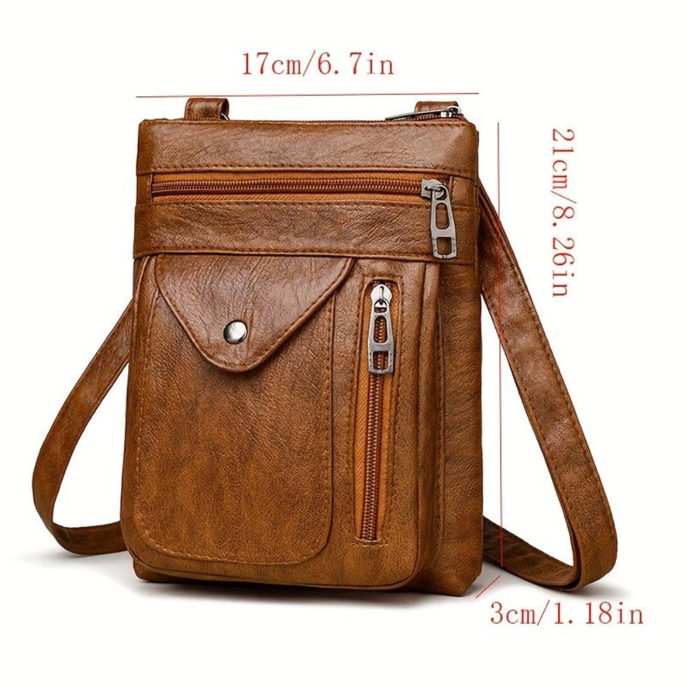 Rebecca - veganskt läder crossbody-axelväska
