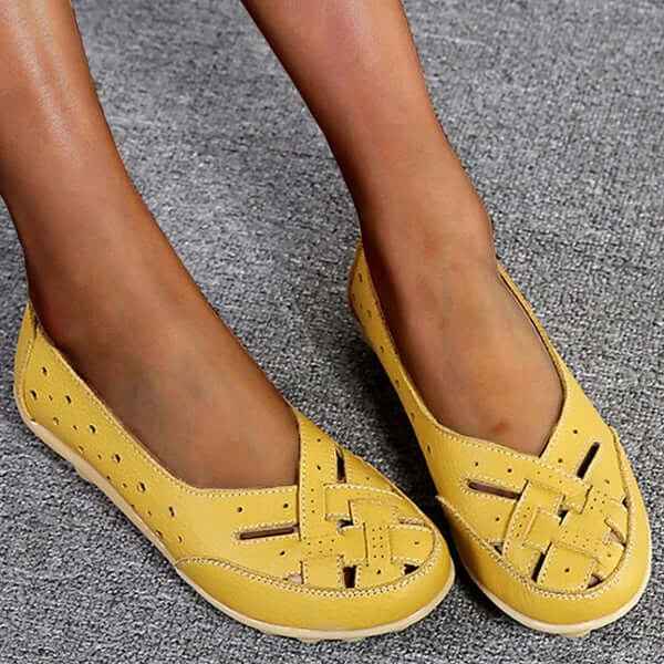 Luftmockasin - Lyxiga Mjuka Läder-Mockasiner med Luftig, Andningsbar Design