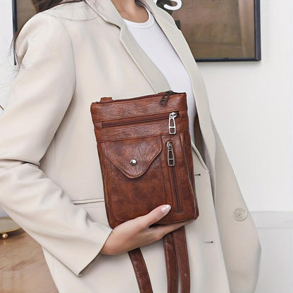 Rebecca - veganskt läder crossbody-axelväska