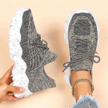 Luisa - Andningsbara Chunky-Knit Sneakers för Heldagskomfort