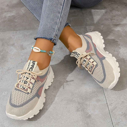 Amanda - Andningsbara Mesh-Sneakers med Flexibel, Bekväm Passform