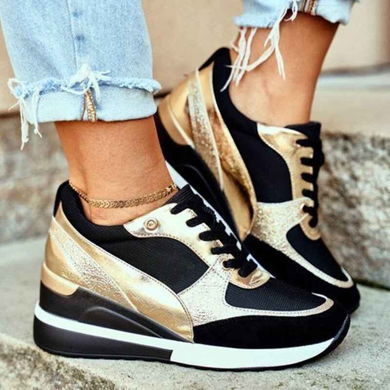 Ella - Terapeutiska Sneakers med Ultravadderad Sula för Heldagskomfort