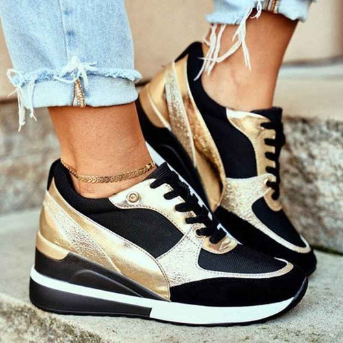 Ella - Terapeutiska Sneakers med Ultravadderad Sula för Heldagskomfort