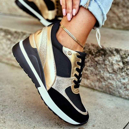 Ella - Terapeutiska Sneakers med Ultravadderad Sula för Heldagskomfort