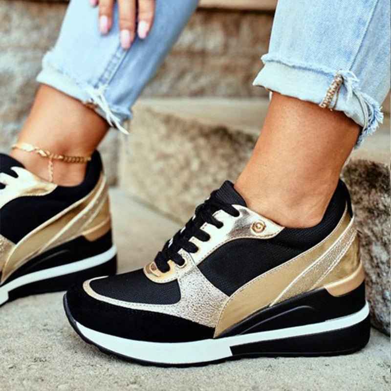 Ella - Terapeutiska Sneakers med Ultravadderad Sula för Heldagskomfort