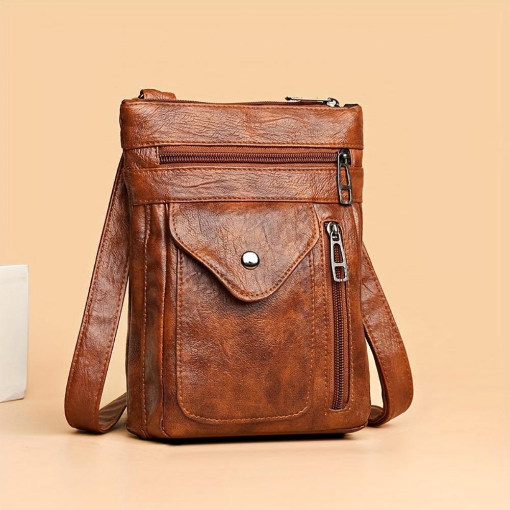 Rebecca - veganskt läder crossbody-axelväska