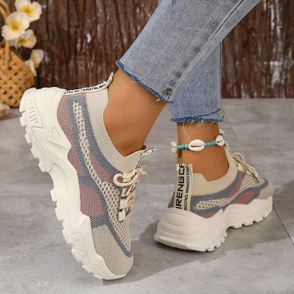 Amanda - Andningsbara Mesh-Sneakers med Flexibel, Bekväm Passform