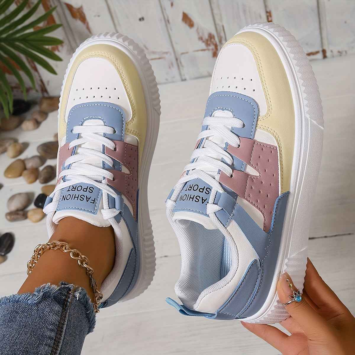 Amaris - Avslappnade Modesneakers med Mödolös Stil för Vardagen
