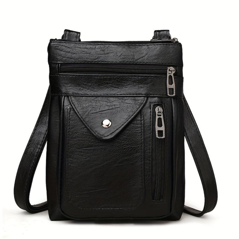 Rebecca - veganskt läder crossbody-axelväska