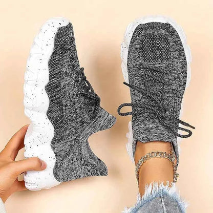 Luisa - Andningsbara Chunky-Knit Sneakers för Heldagskomfort