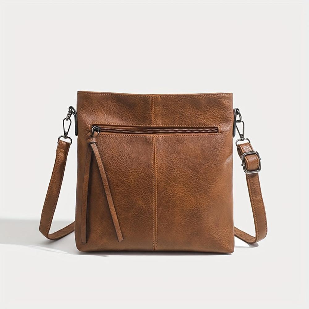 Anna - veganskt läder smal crossbody-väska