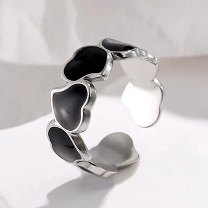 Kärlekens knut hjärtlänk ring