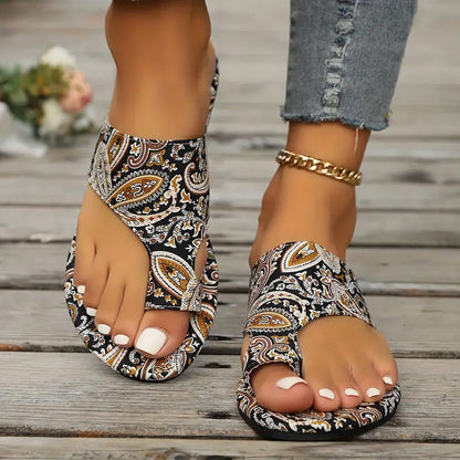 Elsa - Lätta Ortopediska Sandaler i Vintage- och Modern Stil