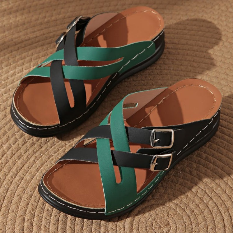 Signe - Sandaler med Tjock Sula, Modernt Modetrend