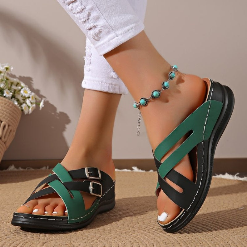 Signe - Sandaler med Tjock Sula, Modernt Modetrend