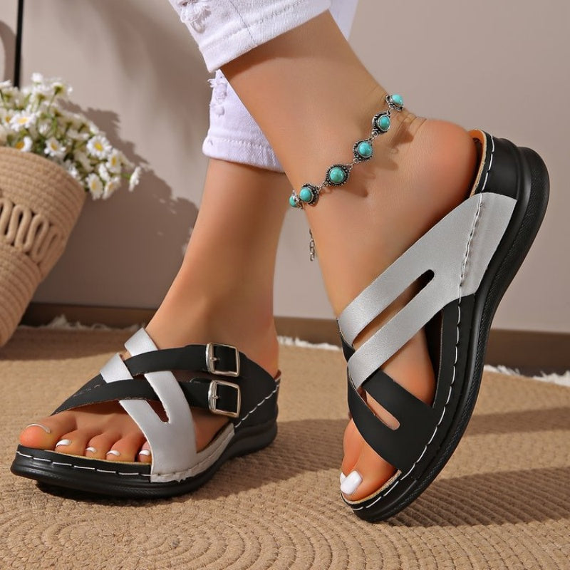 Signe - Sandaler med Tjock Sula, Modernt Modetrend