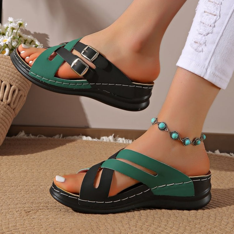 Signe - Sandaler med Tjock Sula, Modernt Modetrend