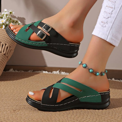 Signe - Sandaler med Tjock Sula, Modernt Modetrend