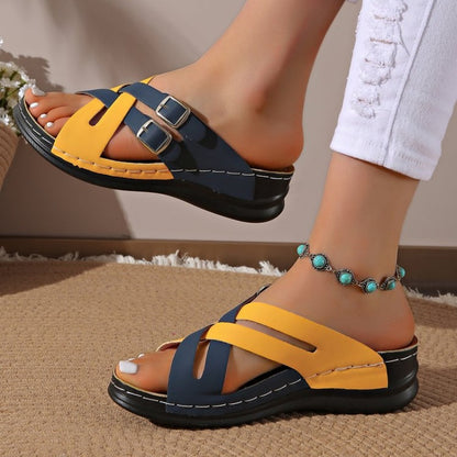 Signe - Sandaler med Tjock Sula, Modernt Modetrend