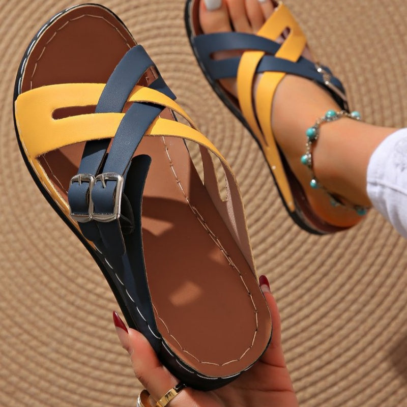 Signe - Sandaler med Tjock Sula, Modernt Modetrend