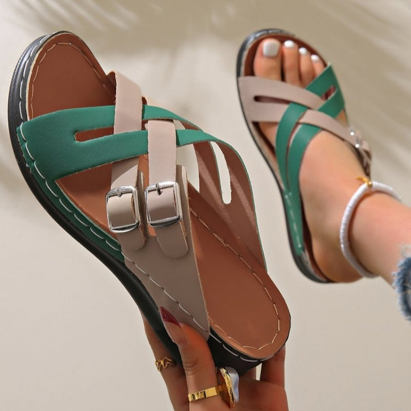 Signe - Sandaler med Tjock Sula, Modernt Modetrend